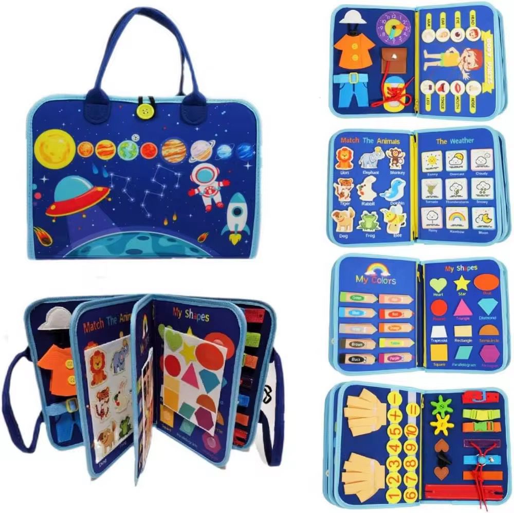 🧸 Libro Sensorial Montessori: Aprendizaje Divertido y Cero Pantallas