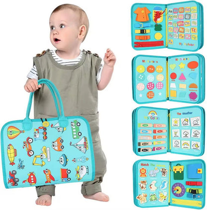 🧸 Libro Sensorial Montessori: Aprendizaje Divertido y Cero Pantallas
