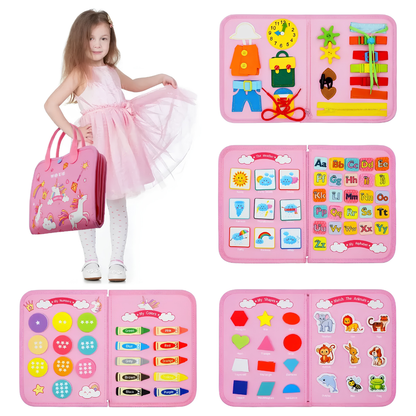 🧸 Libro Sensorial Montessori: Aprendizaje Divertido y Cero Pantallas